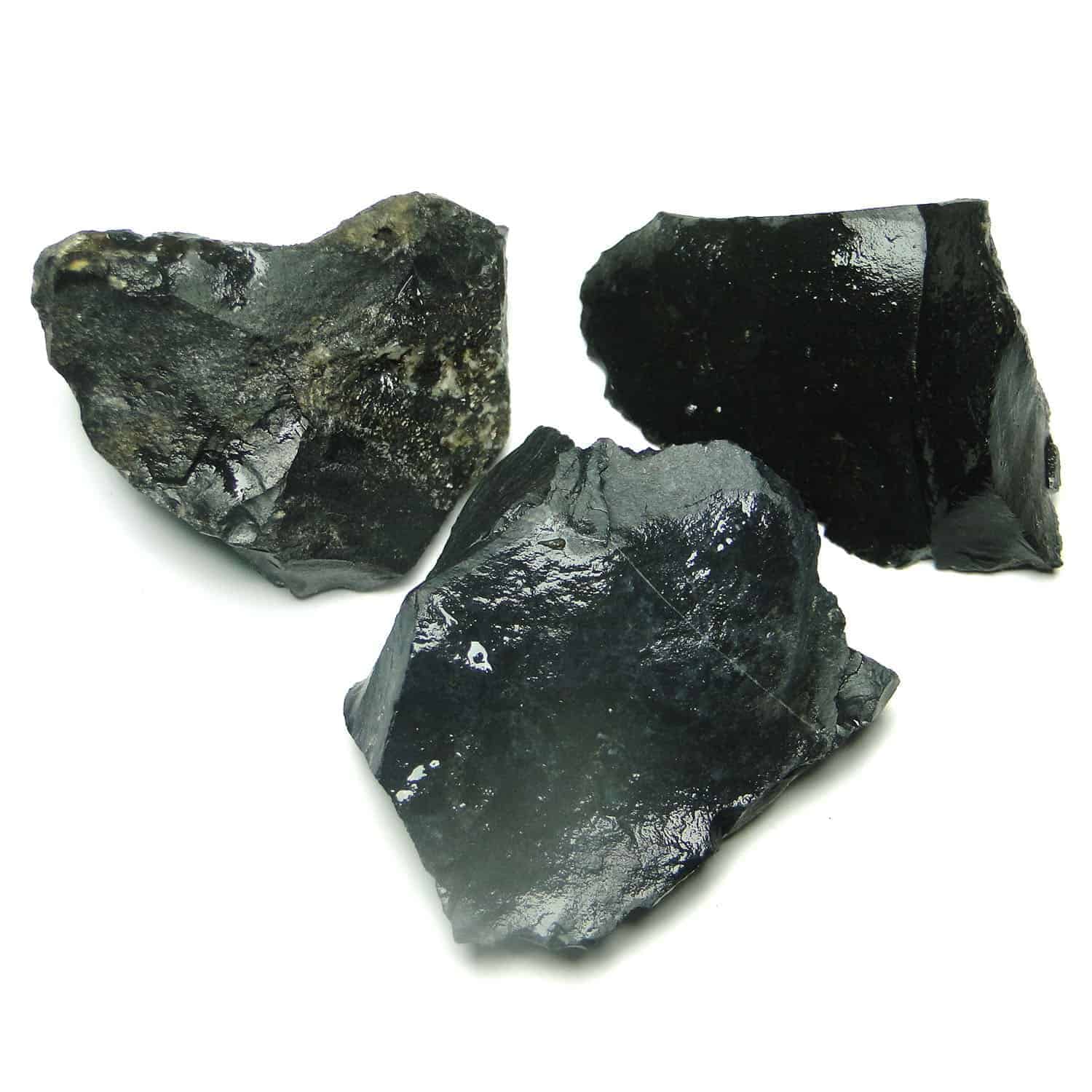 Black Agate Natural Raw Rough Chunks | Nature's Crest