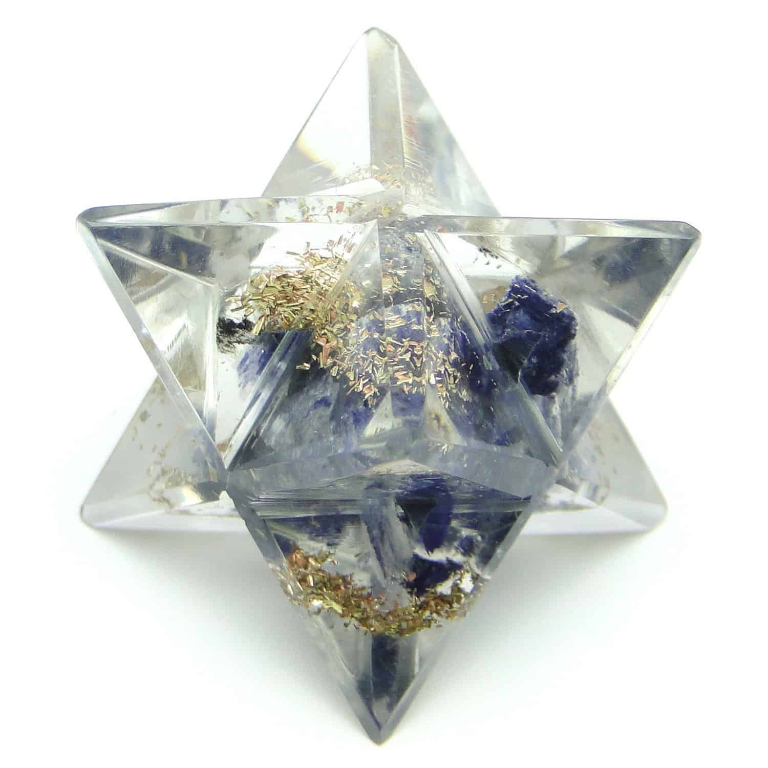 Blue Aventurine Orgone 8 Point Merkaba Star | Nature's Crest