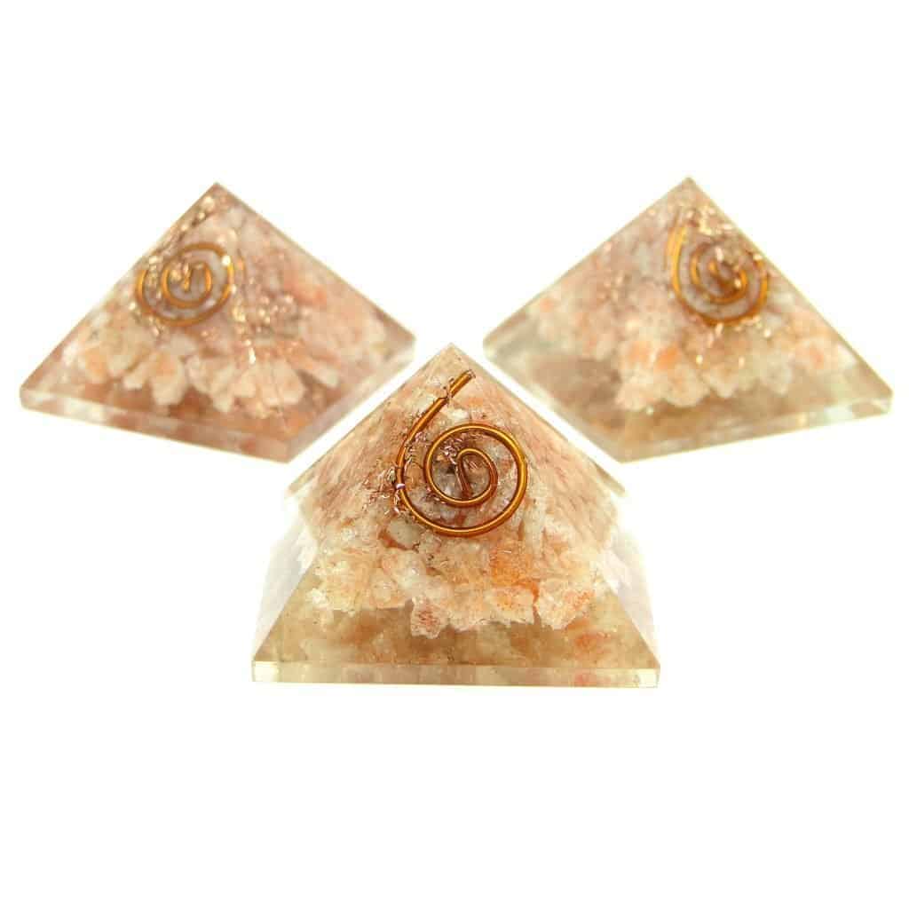 Sunstone Orgone Pyramid | Nature's Crest