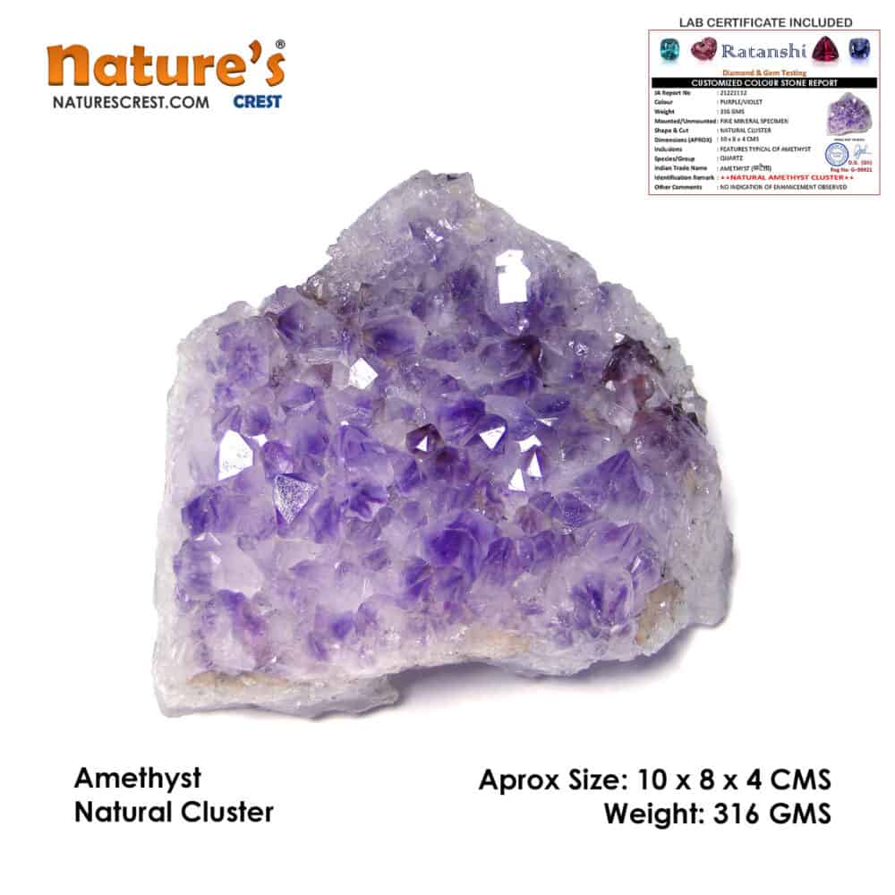 Amethyst Natural Cluster (316 gms) - Image 4